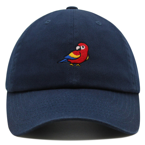 Colorful Parrot Premium Dad Hat Embroidered Cotton Baseball Cap Macaw Tropical