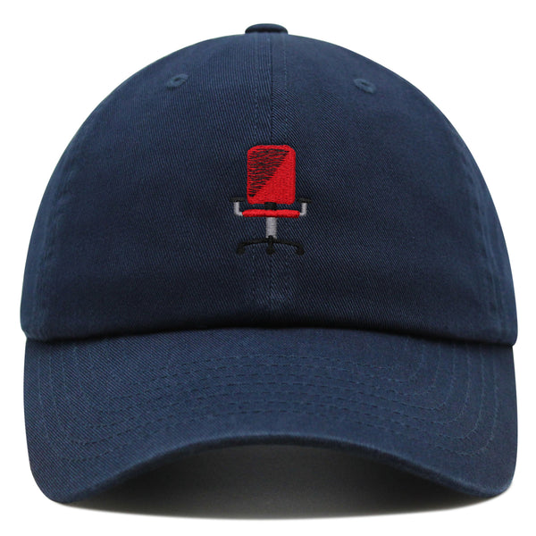 Minimalistic Office Chair Premium Dad Hat Embroidered Cotton Baseball Cap Ergonomic Adjustable