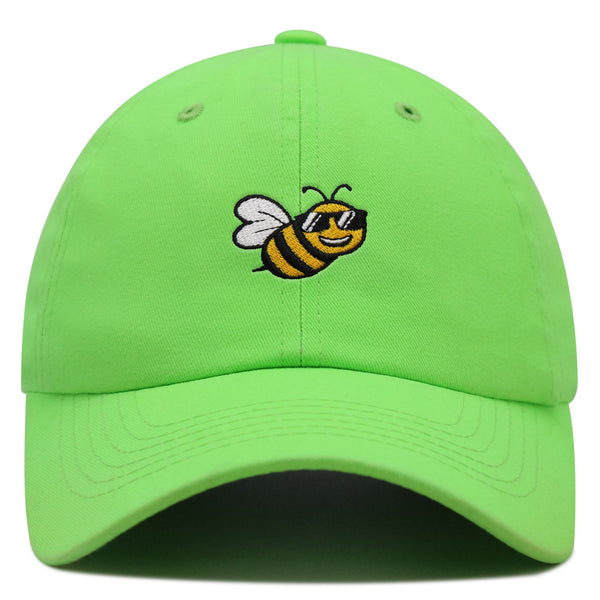 Cool Bee Premium Dad Hat Embroidered Cotton Baseball Cap Applique Insect