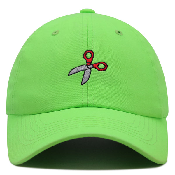 Sewing Scissors Premium Dad Hat Embroidered Cotton Baseball Cap Appliqué Thread