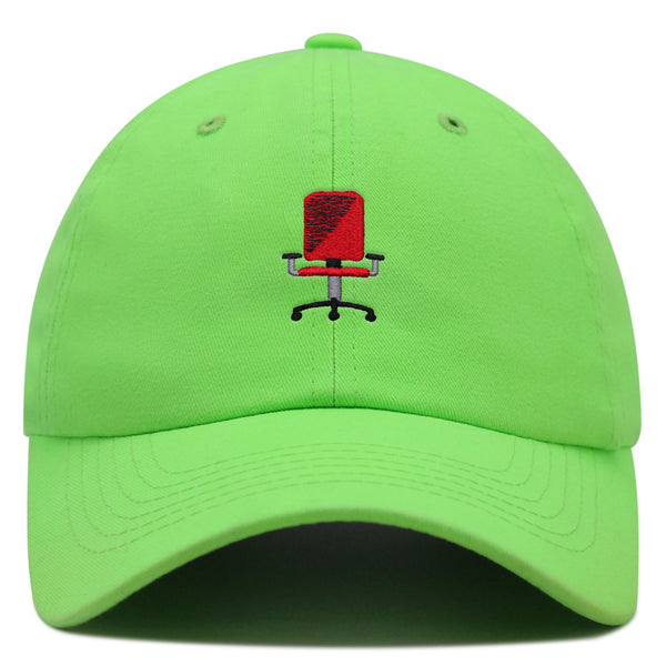 Minimalistic Office Chair Premium Dad Hat Embroidered Cotton Baseball Cap Ergonomic Adjustable