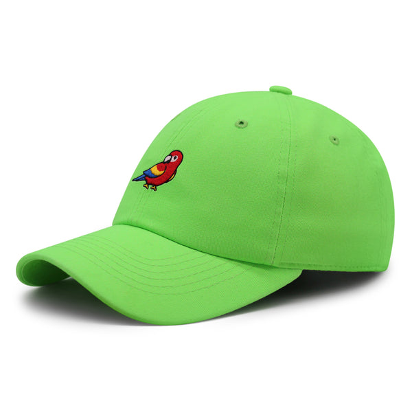 Colorful Parrot Premium Dad Hat Embroidered Cotton Baseball Cap Macaw Tropical