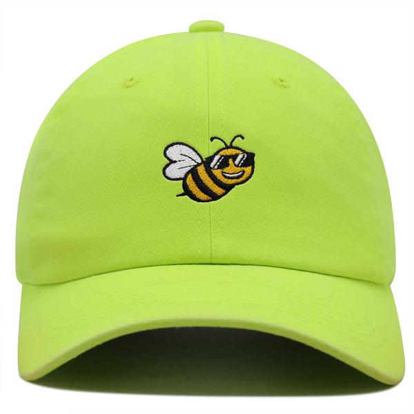 Cool Bee Premium Dad Hat Embroidered Cotton Baseball Cap Applique Insect