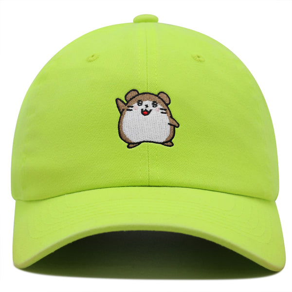 Hamster Hi Premium Dad Hat Embroidered Cotton Baseball Cap Hamster Hi