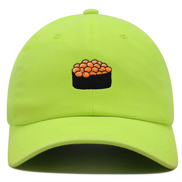 Salmon Roe Sushi Premium Dad Hat Embroidered Cotton Baseball Cap Ikura Nigiri