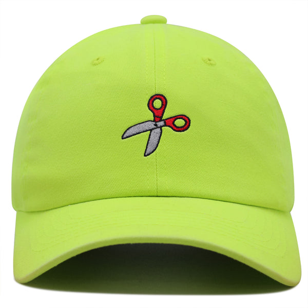 Sewing Scissors Premium Dad Hat Embroidered Cotton Baseball Cap Appliqué Thread