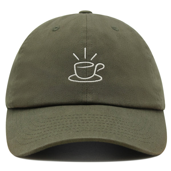 Coffee Mug Premium Dad Hat Embroidered Cotton Baseball Cap