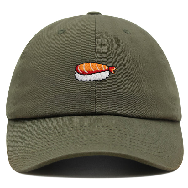 Shrimp Sushi Premium Dad Hat Embroidered Cotton Baseball Cap Shrimp Sushi
