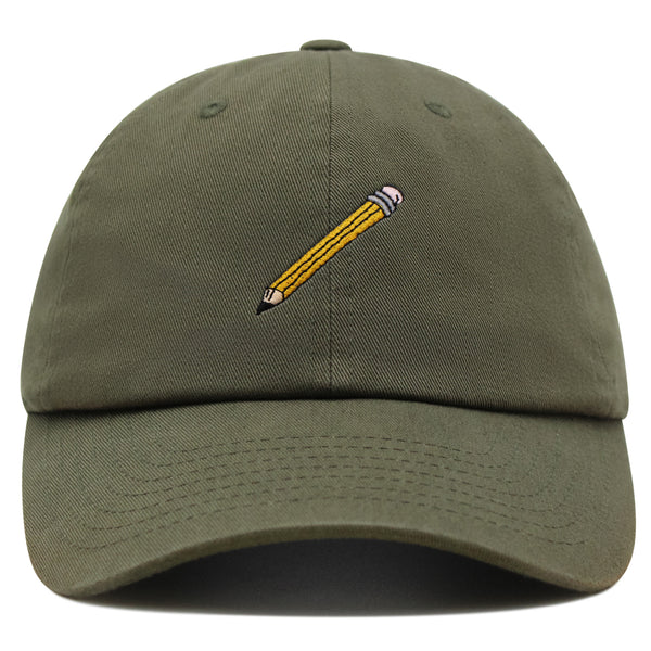 Classic Pencil Premium Dad Hat Embroidered Cotton Baseball Cap Stationery Sketch