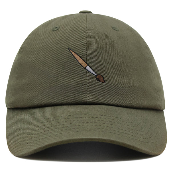 Artist Paiting Brush Premium Dad Hat Embroidered Cotton Baseball Cap Artistry Craftsmanship