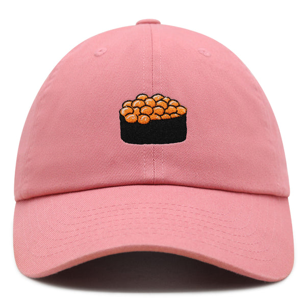 Salmon Roe Sushi Premium Dad Hat Embroidered Cotton Baseball Cap Ikura Nigiri