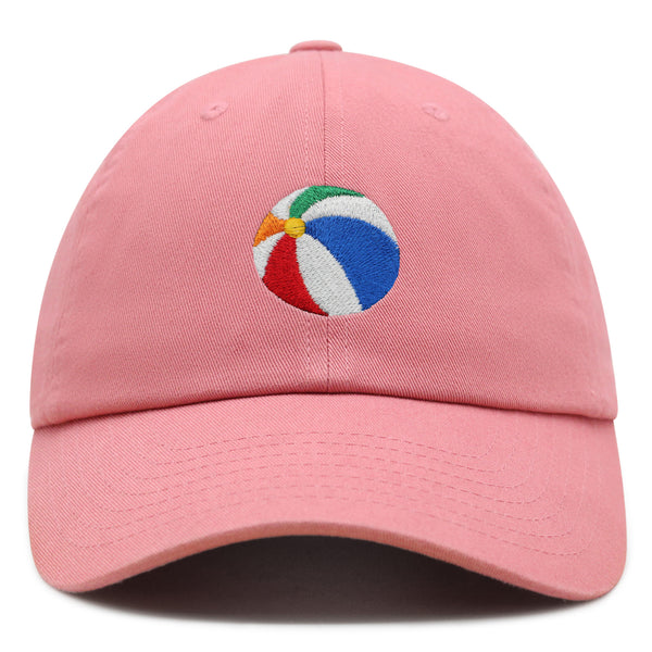 Colorful Beach Ball Premium Dad Hat Embroidered Cotton Baseball Cap Vibrant Playful