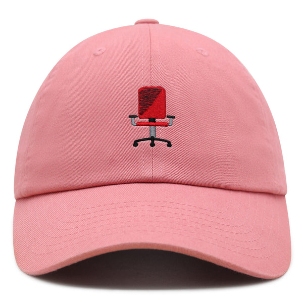 Minimalistic Office Chair Premium Dad Hat Embroidered Cotton Baseball Cap Ergonomic Adjustable