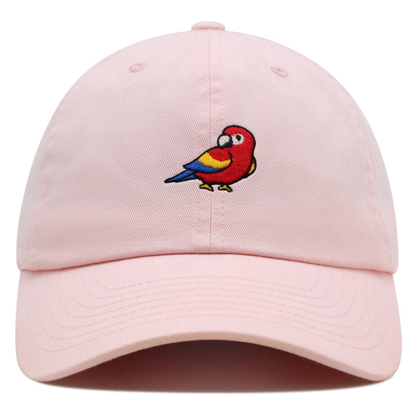 Colorful Parrot Premium Dad Hat Embroidered Cotton Baseball Cap Macaw Tropical