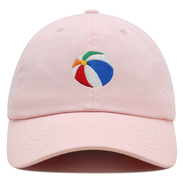 Colorful Beach Ball Premium Dad Hat Embroidered Cotton Baseball Cap Vibrant Playful