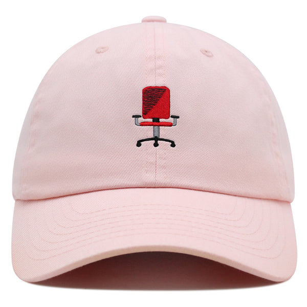 Minimalistic Office Chair Premium Dad Hat Embroidered Cotton Baseball Cap Ergonomic Adjustable
