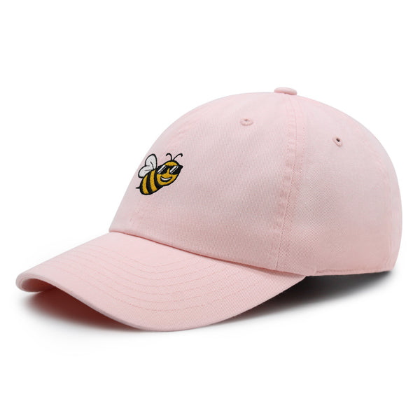 Cool Bee Premium Dad Hat Embroidered Cotton Baseball Cap Applique Insect