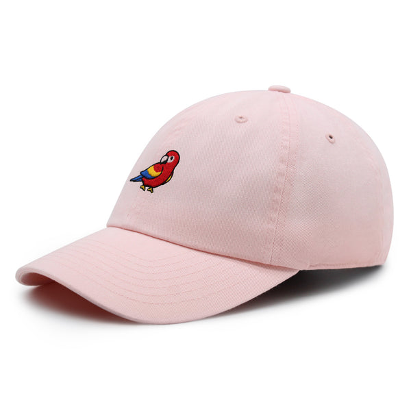 Colorful Parrot Premium Dad Hat Embroidered Cotton Baseball Cap Macaw Tropical