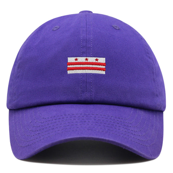 Flag of the District of Columbia Premium Dad Hat Embroidered Cotton Baseball Cap Washington DC