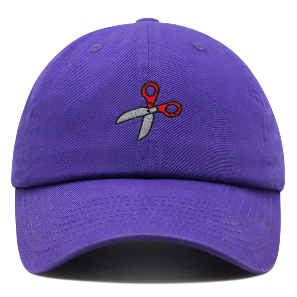 Sewing Scissors Premium Dad Hat Embroidered Cotton Baseball Cap Appliqué Thread