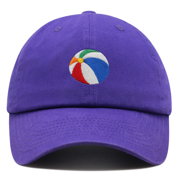 Colorful Beach Ball Premium Dad Hat Embroidered Cotton Baseball Cap Vibrant Playful
