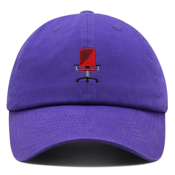 Minimalistic Office Chair Premium Dad Hat Embroidered Cotton Baseball Cap Ergonomic Adjustable