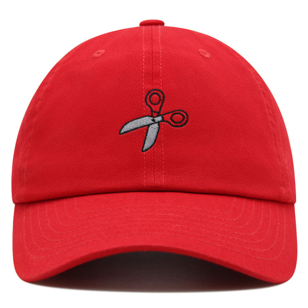 Sewing Scissors Premium Dad Hat Embroidered Cotton Baseball Cap Appliqué Thread