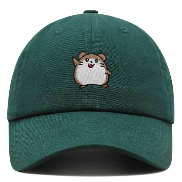 Hamster Hi Premium Dad Hat Embroidered Cotton Baseball Cap Hamster Hi