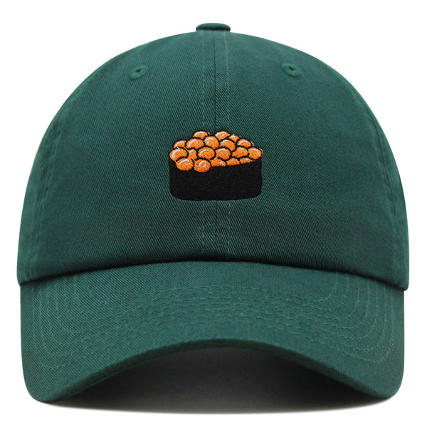 Salmon Roe Sushi Premium Dad Hat Embroidered Cotton Baseball Cap Ikura Nigiri