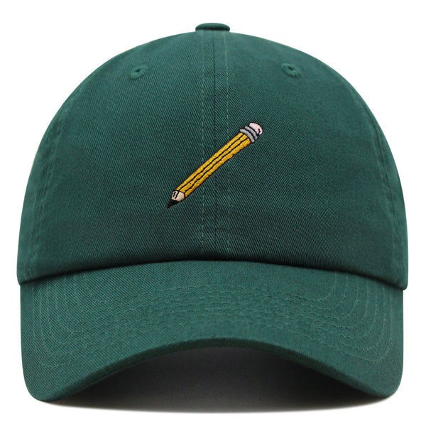 Classic Pencil Premium Dad Hat Embroidered Cotton Baseball Cap Stationery Sketch