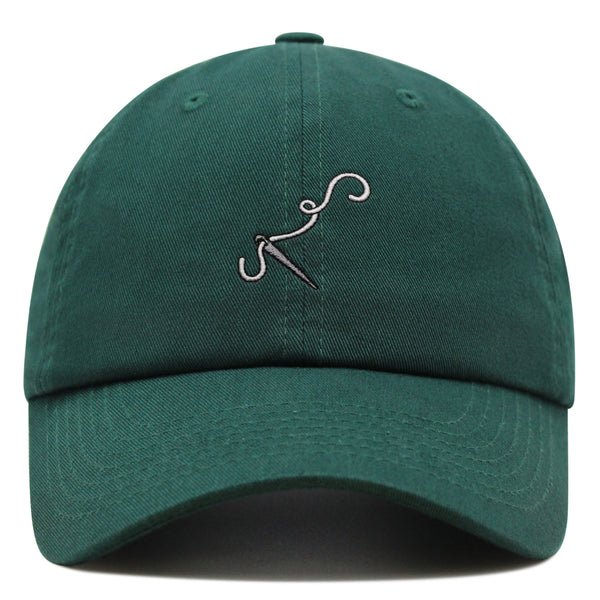 Sewing Needle 2 Premium Dad Hat Embroidered Cotton Baseball Cap Stitchcraft Crewel