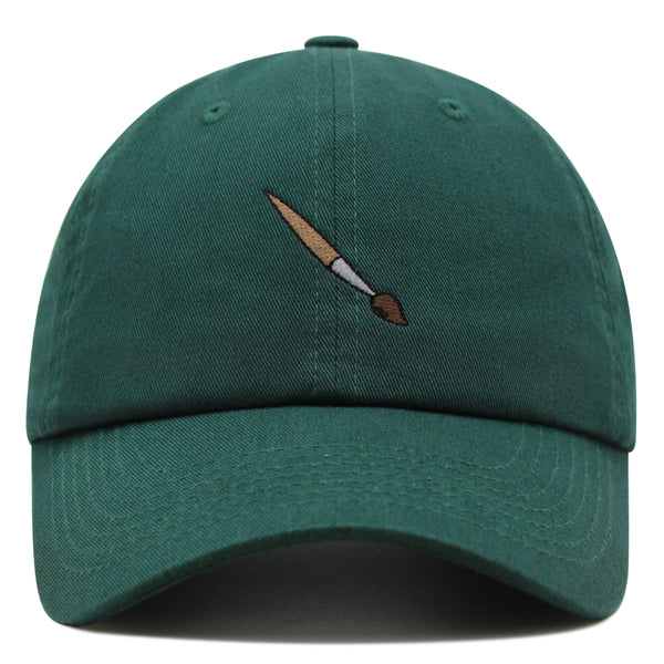 Artist Paiting Brush Premium Dad Hat Embroidered Cotton Baseball Cap Artistry Craftsmanship