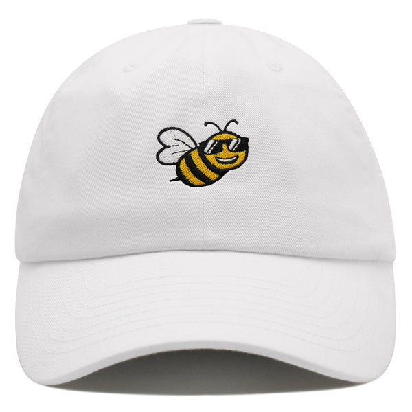 Cool Bee Premium Dad Hat Embroidered Cotton Baseball Cap Applique Insect