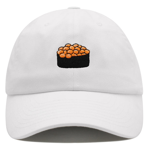 Salmon Roe Sushi Premium Dad Hat Embroidered Cotton Baseball Cap Ikura Nigiri
