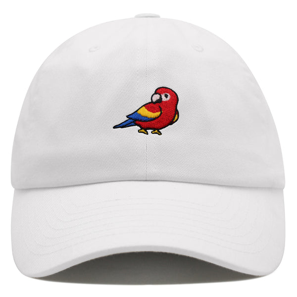 Colorful Parrot Premium Dad Hat Embroidered Cotton Baseball Cap Macaw Tropical