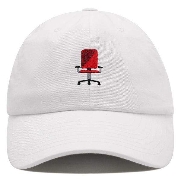 Minimalistic Office Chair Premium Dad Hat Embroidered Cotton Baseball Cap Ergonomic Adjustable