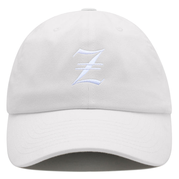 Old English Letter Z Premium Dad Hat Embroidered Cotton Baseball Cap English Alphabet