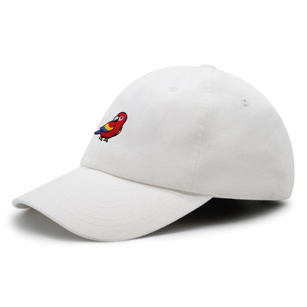 Colorful Parrot Premium Dad Hat Embroidered Cotton Baseball Cap Macaw Tropical