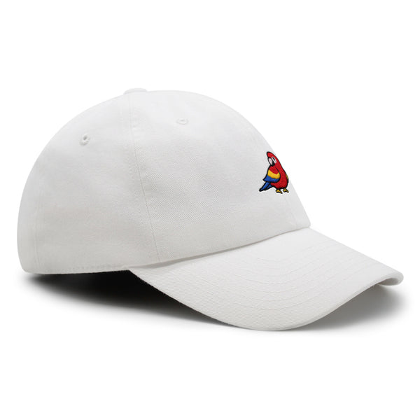 Colorful Parrot Premium Dad Hat Embroidered Cotton Baseball Cap Macaw Tropical