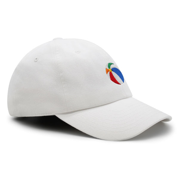 Colorful Beach Ball Premium Dad Hat Embroidered Cotton Baseball Cap Vibrant Playful