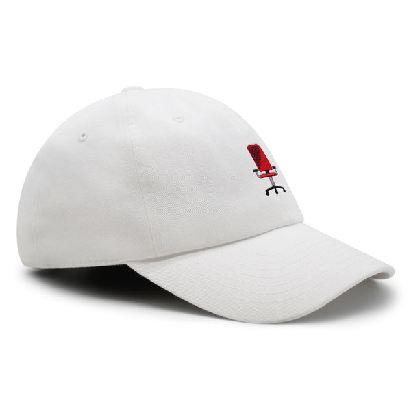 Minimalistic Office Chair Premium Dad Hat Embroidered Cotton Baseball Cap Ergonomic Adjustable