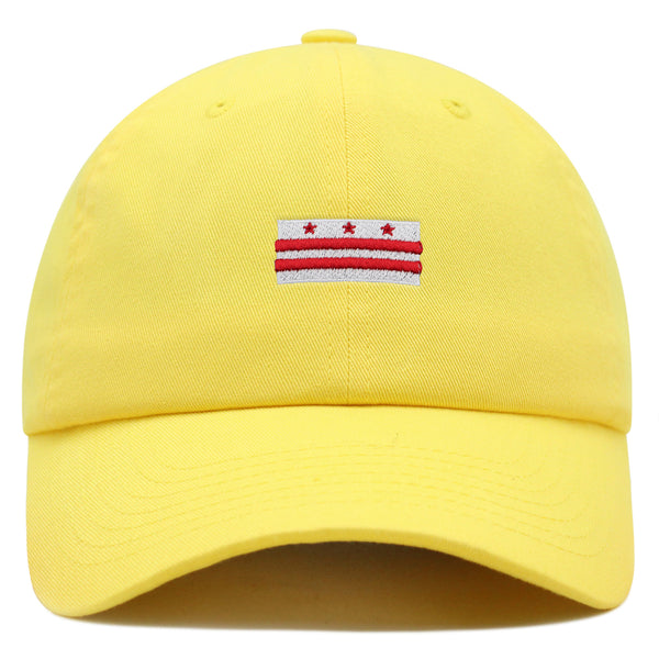 Flag of the District of Columbia Premium Dad Hat Embroidered Cotton Baseball Cap Washington DC