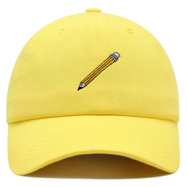 Classic Pencil Premium Dad Hat Embroidered Cotton Baseball Cap Stationery Sketch