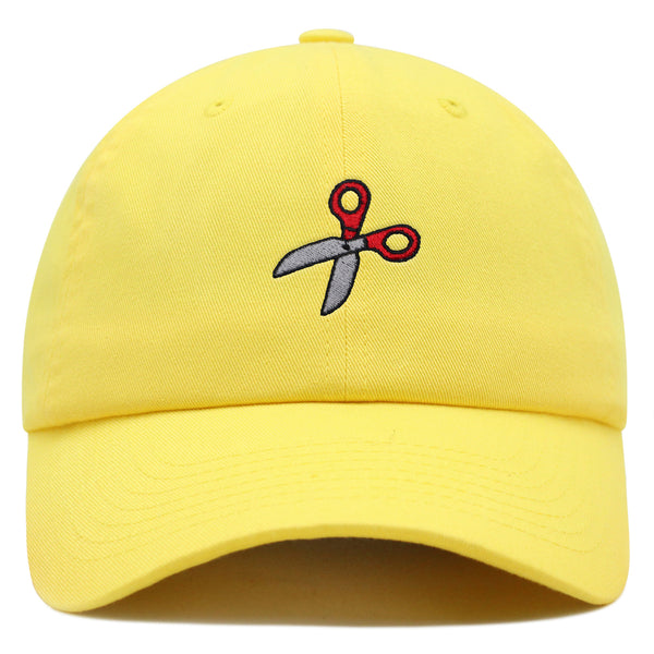 Sewing Scissors Premium Dad Hat Embroidered Cotton Baseball Cap Appliqué Thread