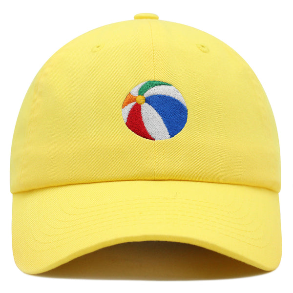 Colorful Beach Ball Premium Dad Hat Embroidered Cotton Baseball Cap Vibrant Playful