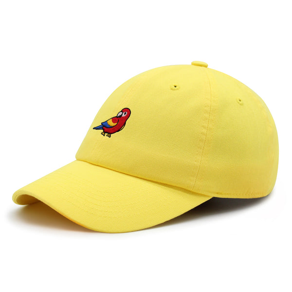Colorful Parrot Premium Dad Hat Embroidered Cotton Baseball Cap Macaw Tropical