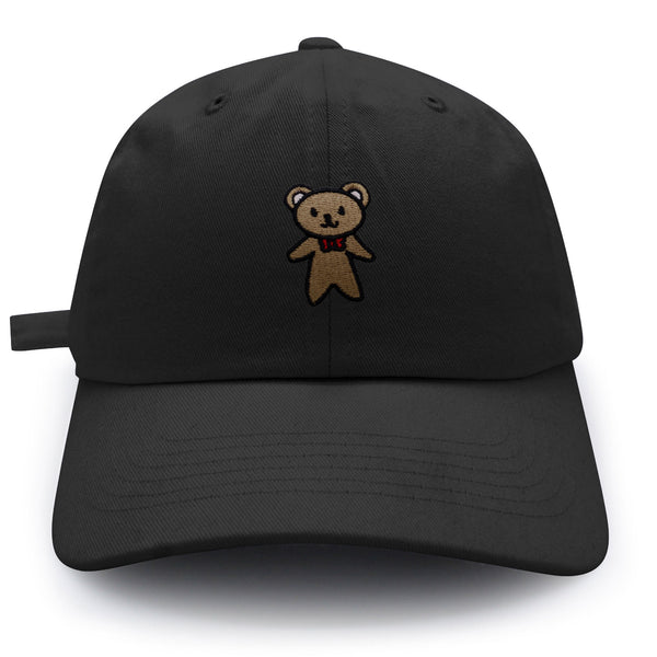 Teddy Bear Dad Hat Embroidered Baseball Cap Ribbon Brown