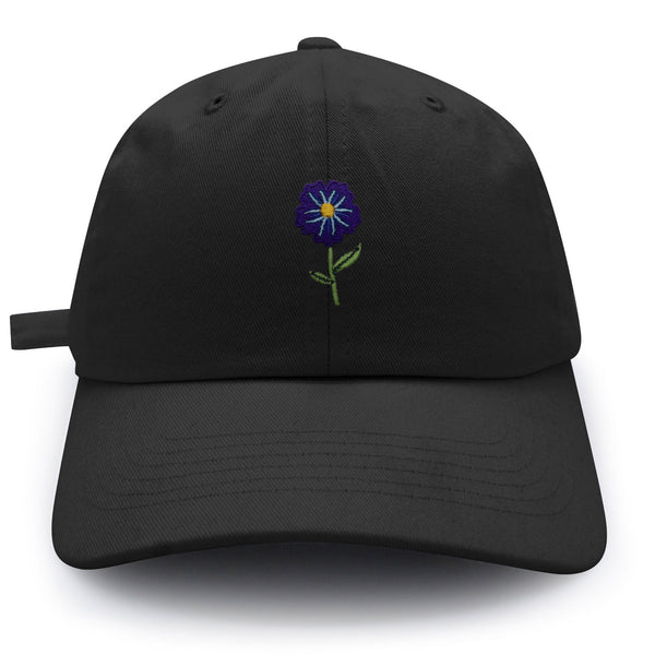 Flower Dad Hat Embroidered Baseball Cap Floral Purple