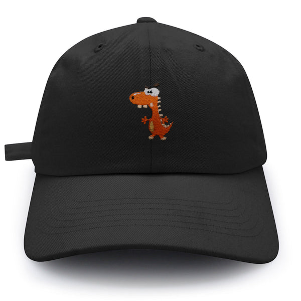 Funny Orange Dinosaur Dad Hat Embroidered Baseball Cap  Funny Dino