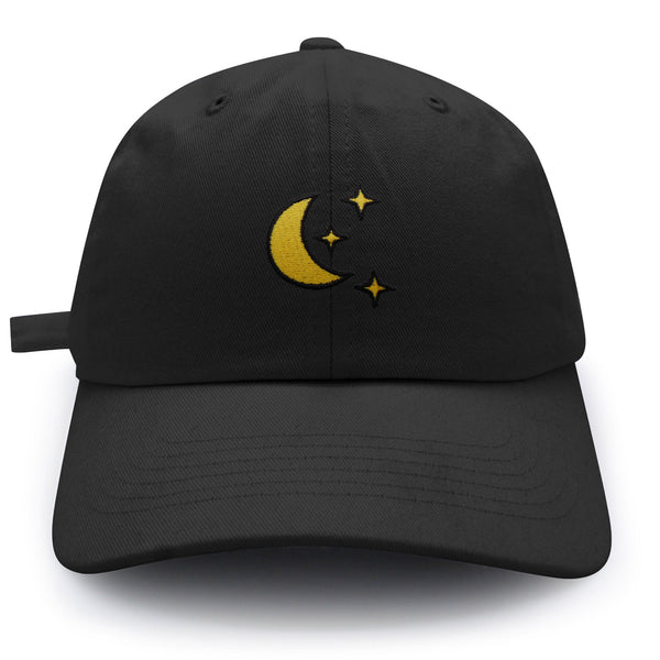 Moon Dad Hat Embroidered Baseball Cap Space Sky Night